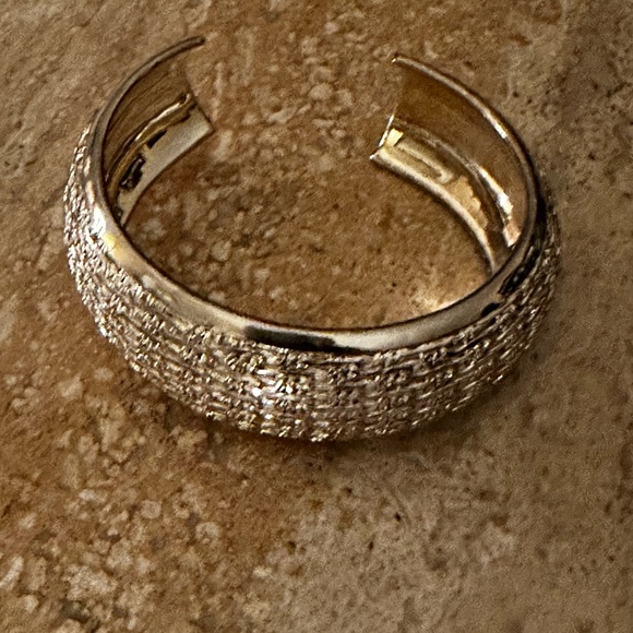 Silver Textured Bangle - Picture 4 of 6